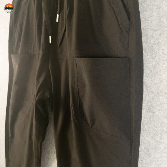 NWT Multipants Cropped Pants Black Scrubs Drawstring Waist Women's Size XL - Picture 3 of 12